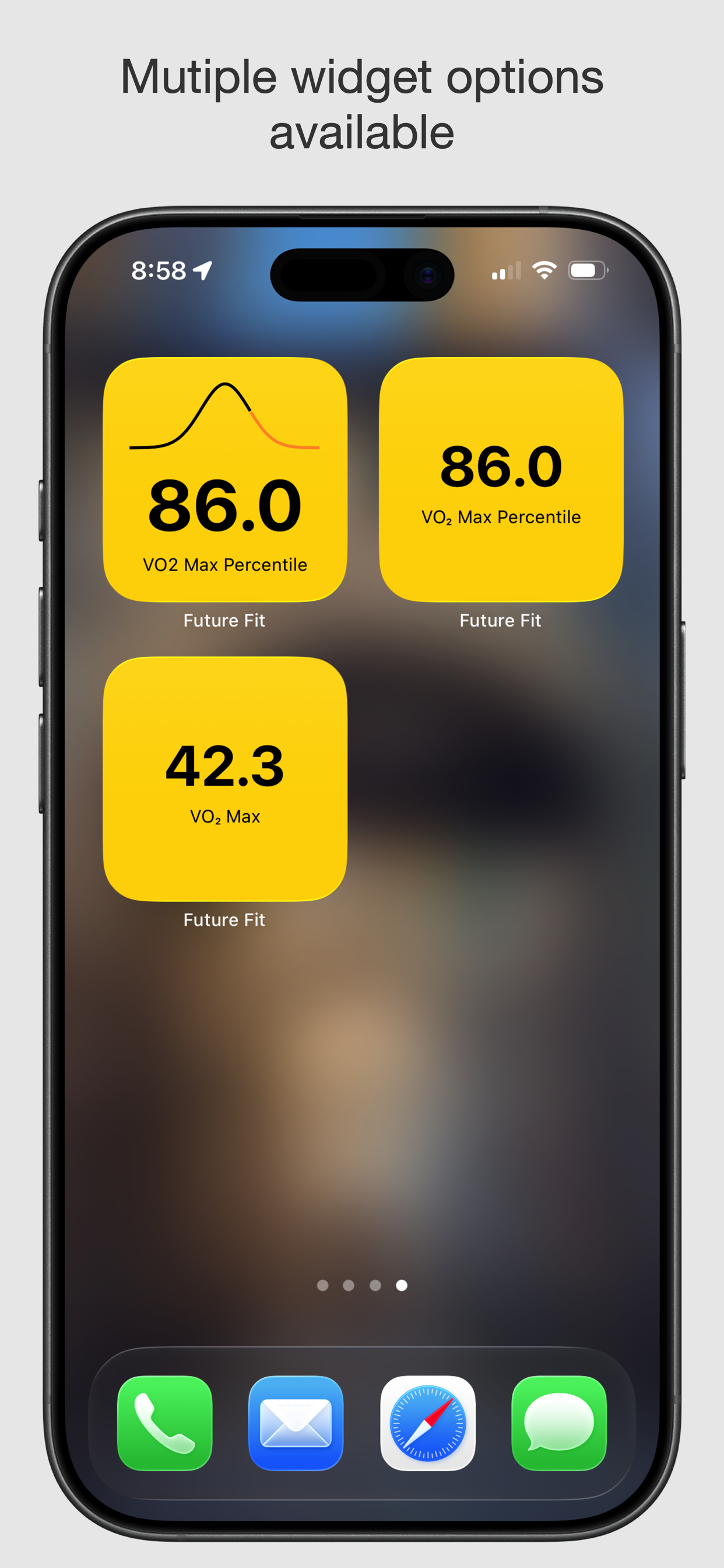Future Fit projection screenshot