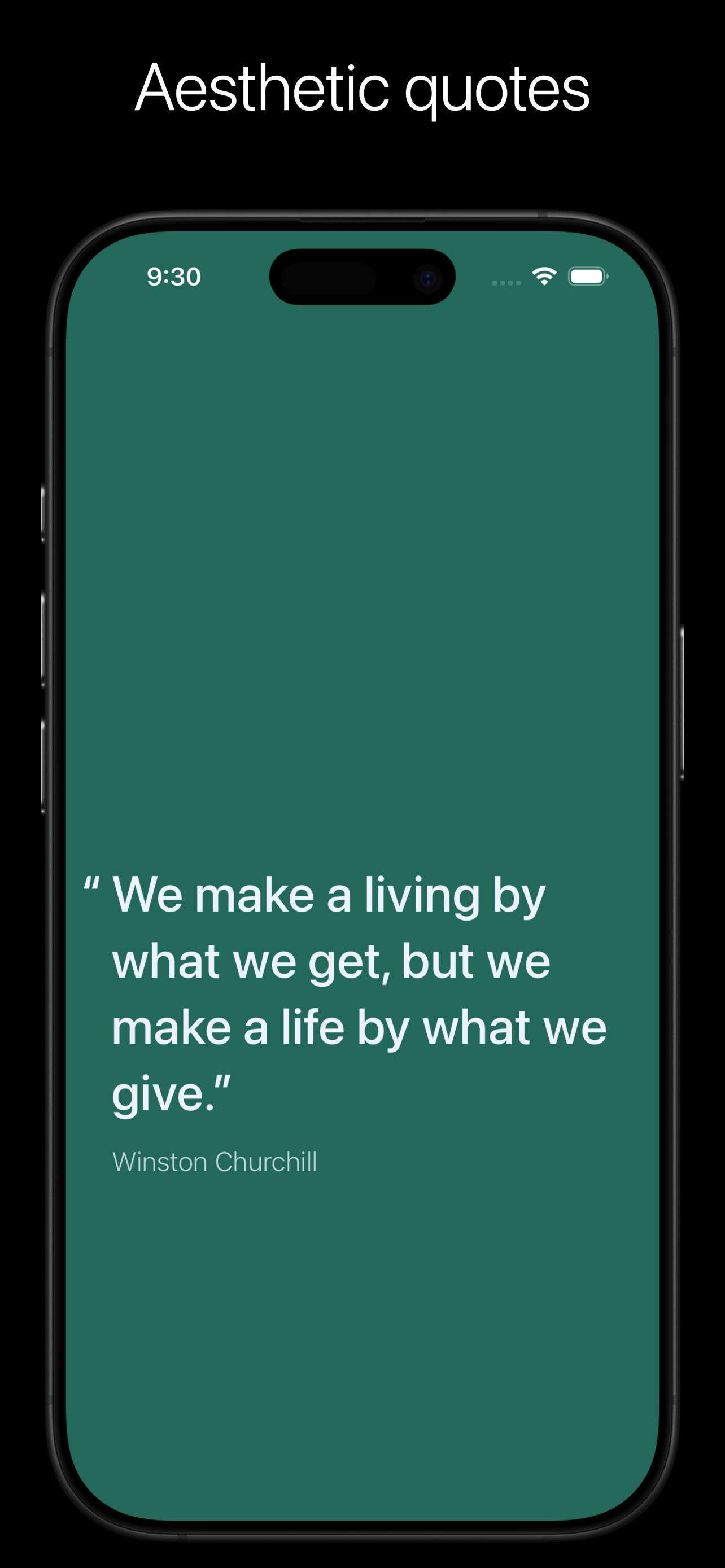 Quotidian quote screenshot