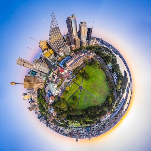 Tiny Planet: Sydney CBD by Ben Gunsberger