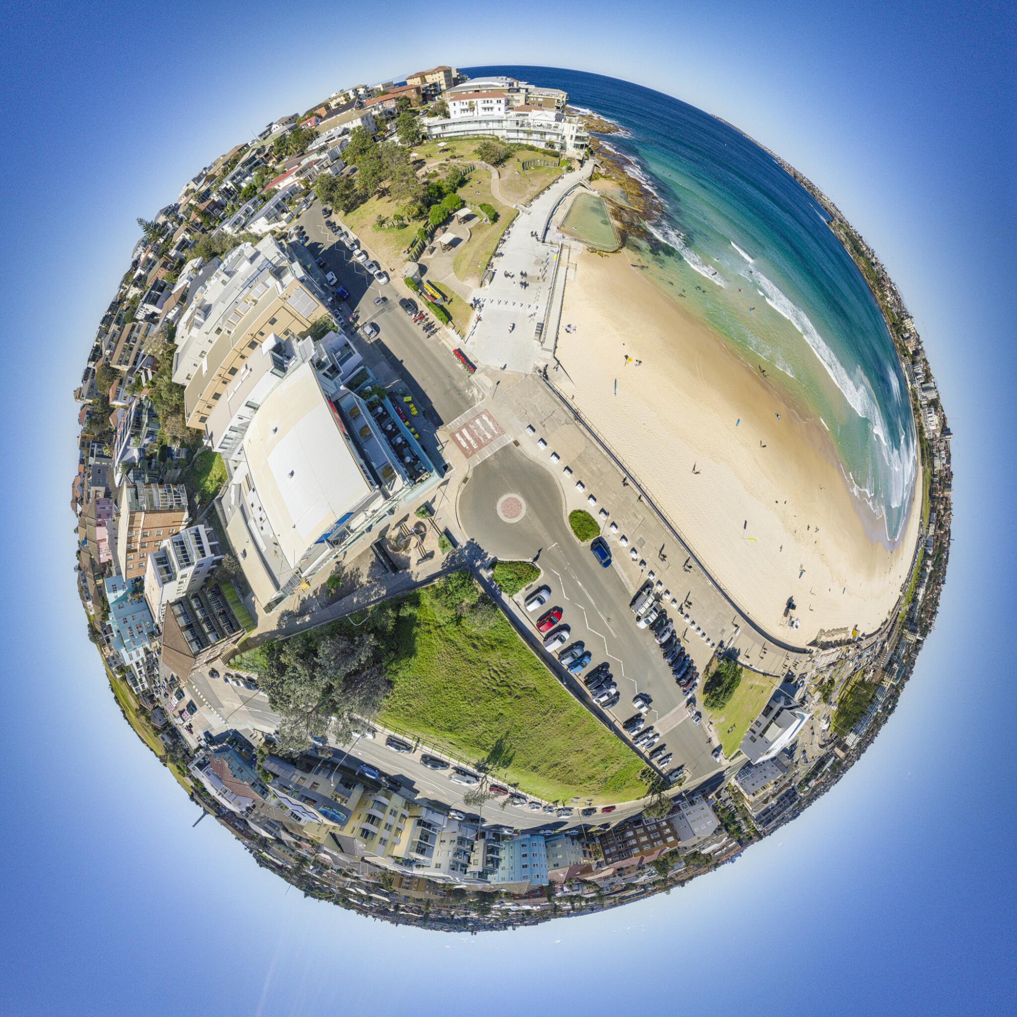 Tiny Planet: North Bondi, Australia
