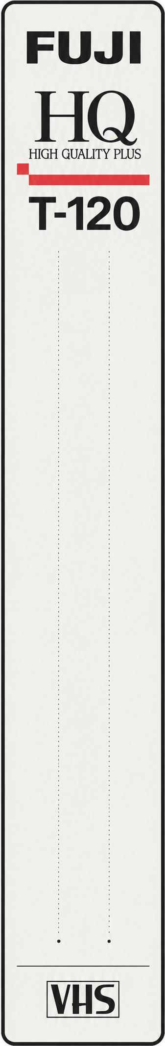 Fuji VHS spine label