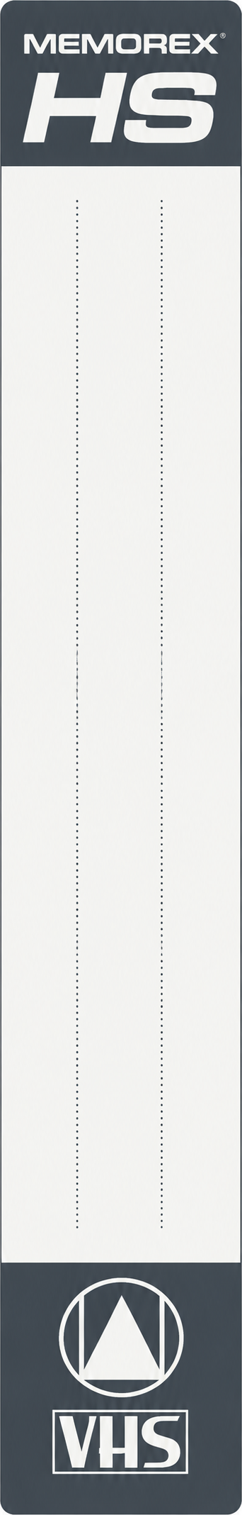 Memorex VHS spine label