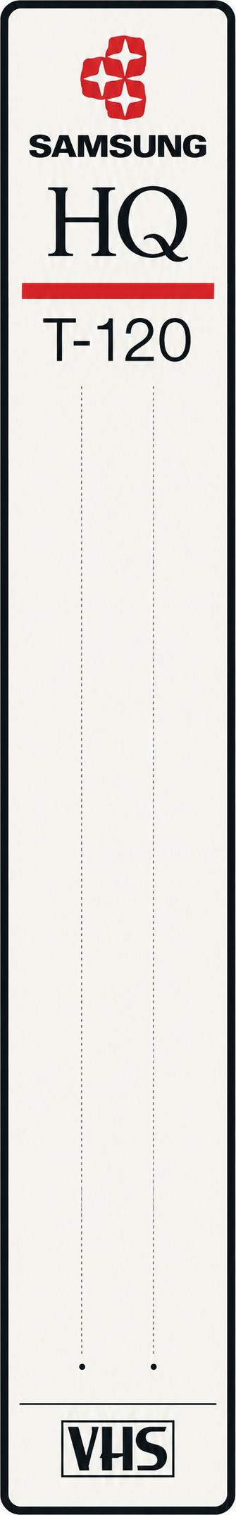 Samsung VHS spine label
